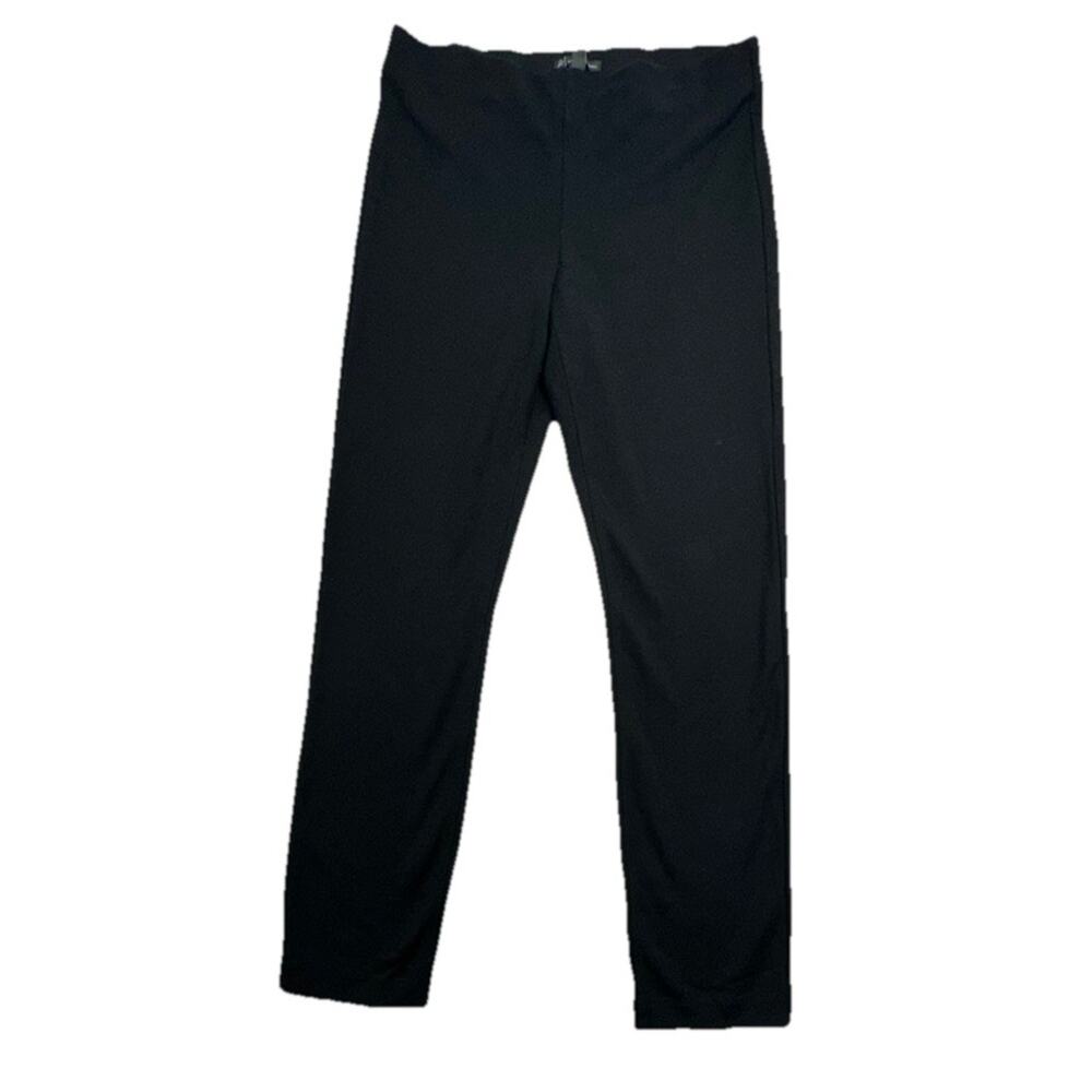 Adrianna Papell Womens Pants Size 8 Dress Pants Black Pull On Stretch Viscose